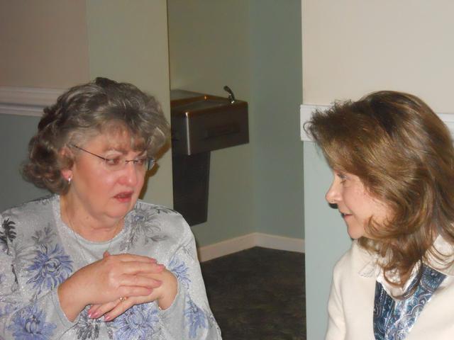 Pat Smith and Nancy Rose catch up on the past year.